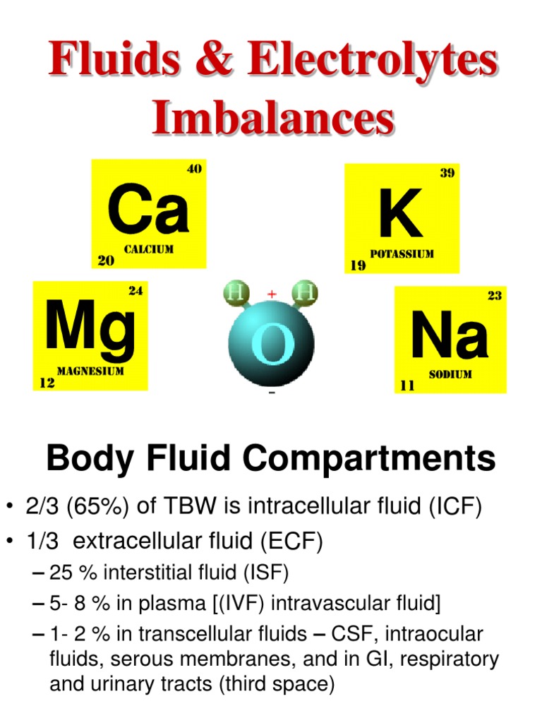 fluidselectrolytes110708094944phpapp02 Dehydration Electrolyte