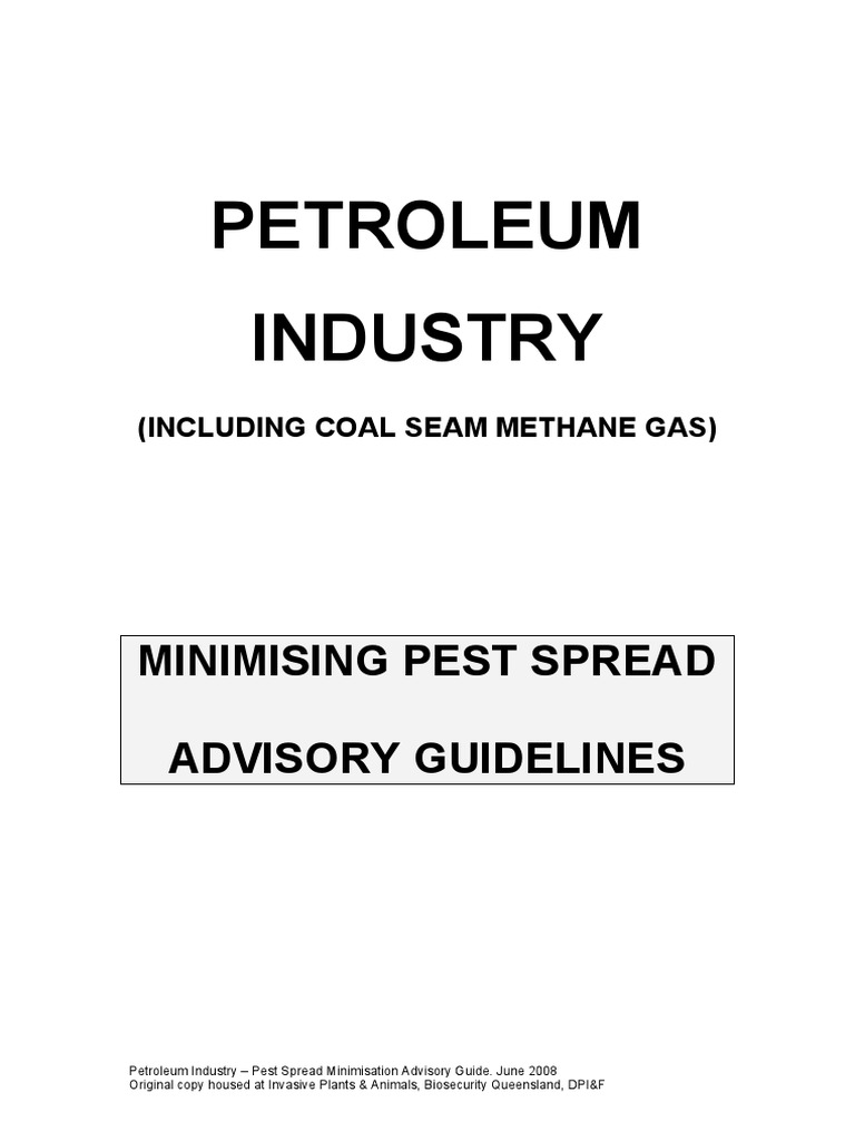 IPA Minimising Pest Spread Advisory Guidelines PDF Internal Audit