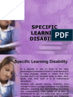 Specific Learning Disability