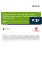 Vodafone Australia Centralizes Reporting and Optimizes Conversions With The Omniture Online Marketing Suite 600%