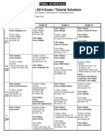 Student Exam Schedule January 2014