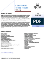 Call For Papers International Journal of Computer Science Issues (IJCSI) - October Issue 2009 (Volume 5)