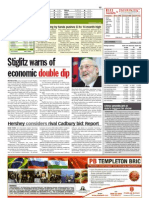 Thesun 2009-09-09 Page15 Stiglitz Warns of Economic Double Dip