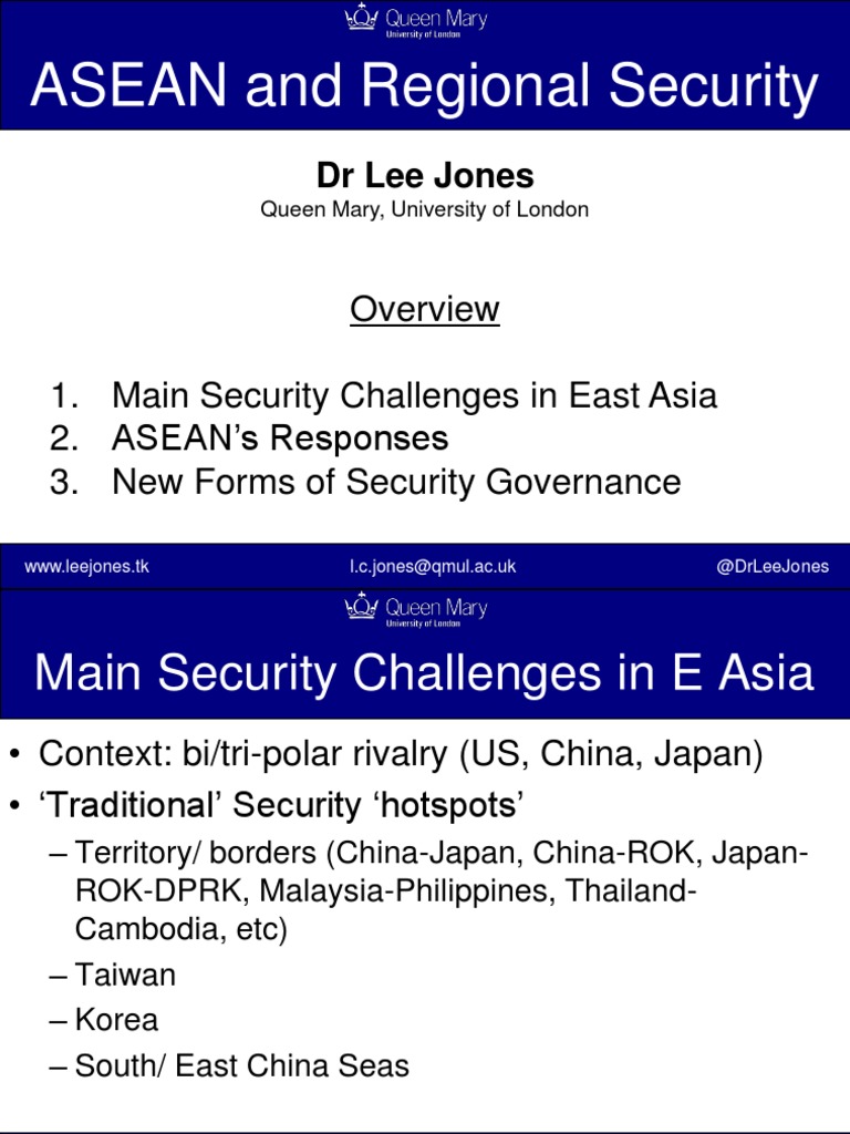 ASEAN's Role in East Asia Security Challenges | PDF | Association Of ...