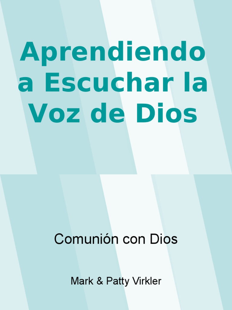 Claves para Escuchar la Voz de Dios | PDF | Oración | Dios