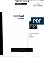 Centrifugal Pumps-Performance Test Code ASME