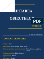 Editarea Obiectelor: Spatiul 2D