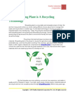 Briquetting Plant Is A Recycling Technology