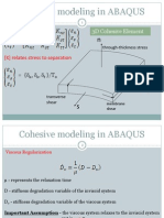 Cohesive Modeling in ABAQUS