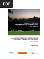 Teorias e Praticas em construções sustentáveis no Brasil