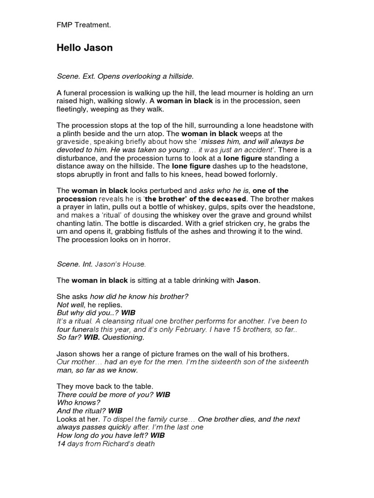 Hello Jason: Woman in Black | PDF | Death | Funeral