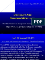 Disclosure and Documentation Issues: WWW - Trinity.edu/rjensen/acct5341/speakers/133glosf - Htm#disclosure