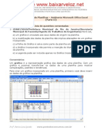 Edição de planilhas no Excel - Gráficos e referências de células