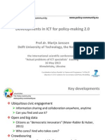 Developments in ICT for Policy-making