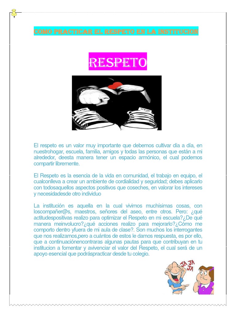 Como Practicar El Respeto en La Institucion | PDF