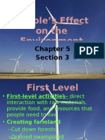 People's Effect On The Environment: Section 3