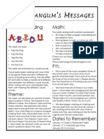 ISS Angum S Essages: Shared Reading Math