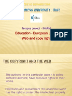 Education - European union. Web and copy right