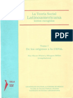 A Teoria Social Da América Latina Tomo 1 - Ruy Mauro Marini