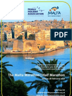 Brochure and Entry Form For The Family Holiday Association Malta Marathon Team