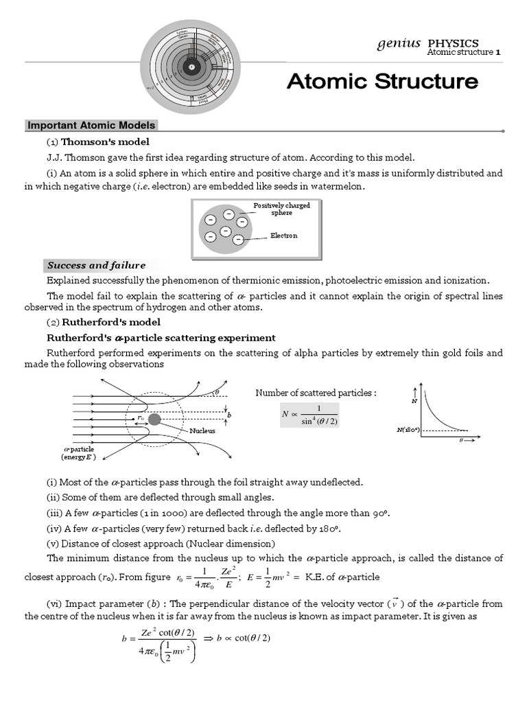 04 Atomic Structure Theory | PDF | Nuclear Reactor | Nuclear Fission