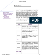 Explosion Proof Classifications