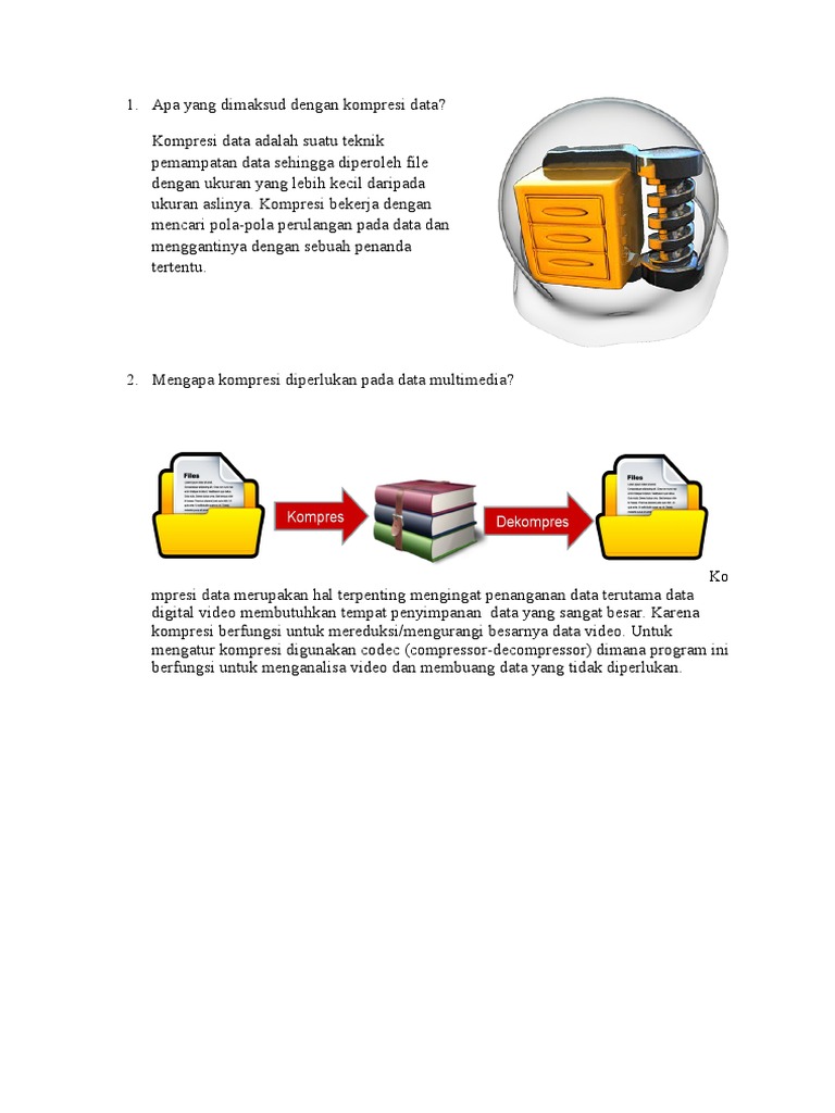 Apa Yang Dimaksud Dengan Kompresi Data