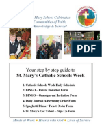 Catholic Schools Week Schedule and Packet 2014