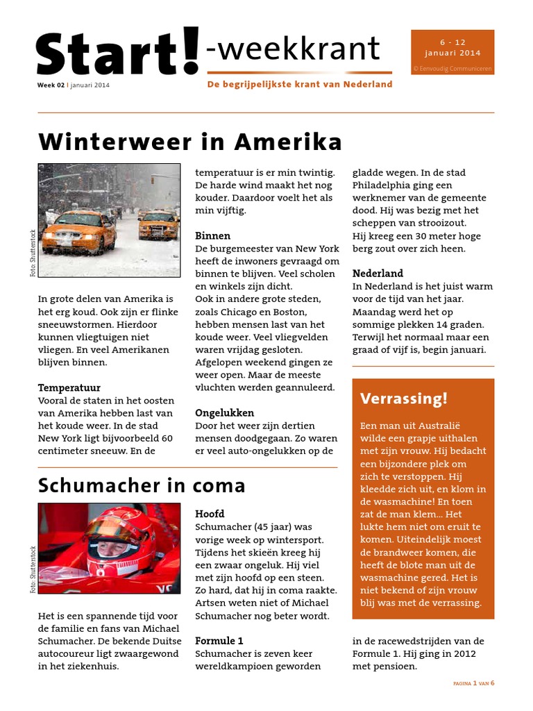 Start Weekkrant 02 | PDF