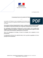 Communiqué de Manuel Valls Après La Décision Du TA de Nantes