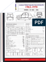 Caracteristiques 2CV 1963-1970