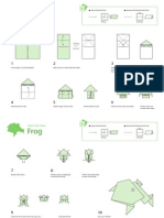 Origami Frog Folding Instruction