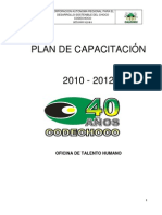 Plan Capacitacion 2010 2012