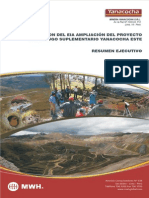 Minera Yanacocha – IV Modificacion del EIA Ampliación del Proyecto Carachugo Suplementario Yanacocha Este – Resumen Ejecutivo (Español)