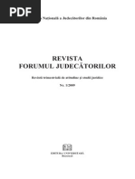 Revista Forumul Judecatorilor NR 1-2009