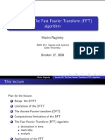 Lecture XI: The Fast Fourier Transform (FFT) Algorithm: Maxim Raginsky