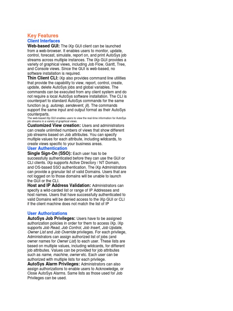 iXp GUI: Features and User Access | PDF | Command Line Interface ...