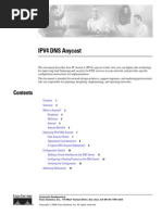 IPV4 DNS Anycast: Cisco Confidential - For Internal Use Only