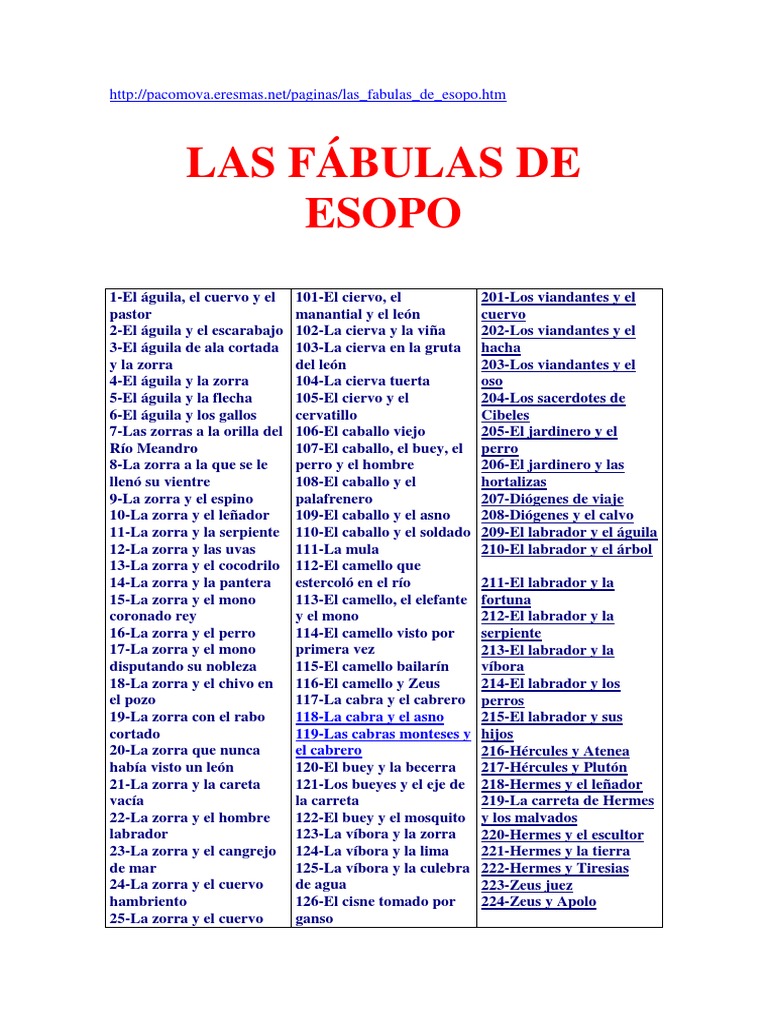 300 Fabulas Castellano | PDF
