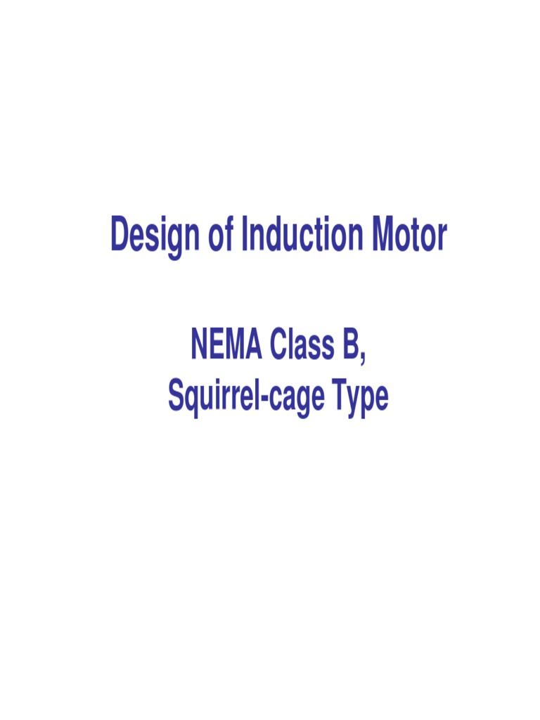 26 Induction Motor Design | PDF | Technology & Engineering
