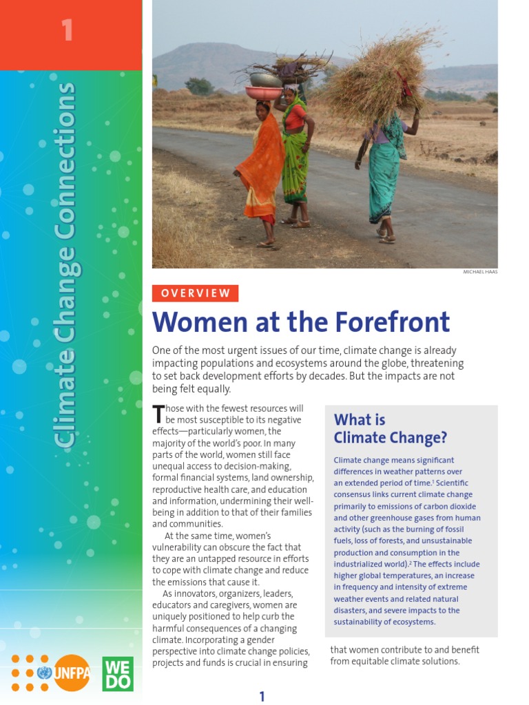 Women and Climate Change 1 | PDF | Ipcc Fourth Assessment Report ...