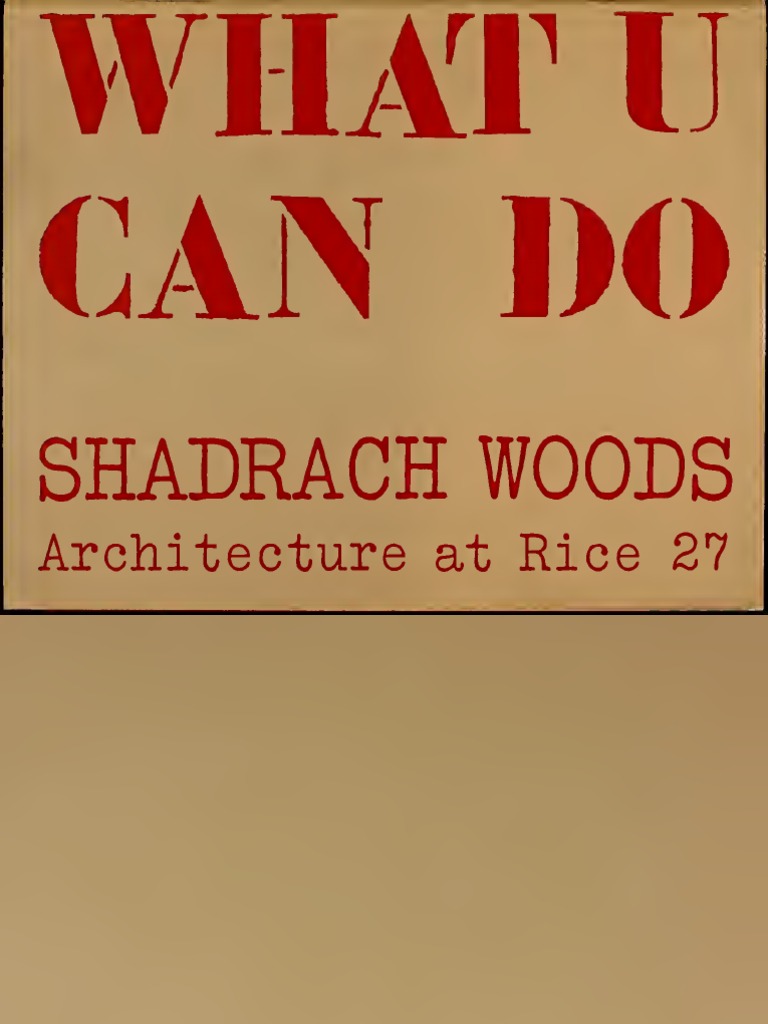 Woods, Shadrach What U Can Do PDF Controlled Access Highway Wealth