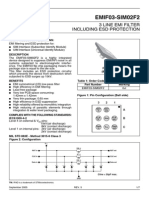 EMIF03-SIM02F2: 3 Line Emi Filter Including Esd Protection