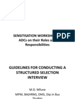 Conducting Structured Interviews