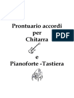 Prontuario Accordi X Chitarra e Tastiera