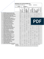 Concentrado Informacion Calificaciones (2 A)