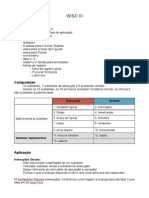 WISC III: Material e aplicação do teste