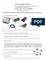 Teste diagnóstico de Redes de Comunicação