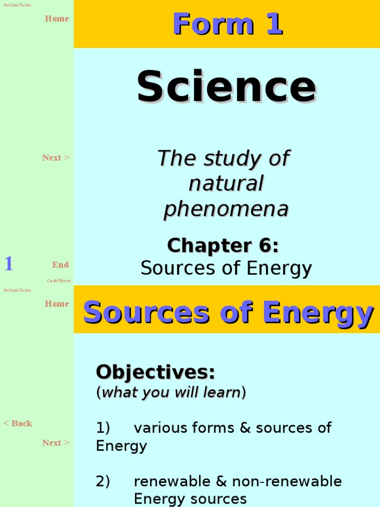 Forms and Sources of Energy for Form 1 | PDF | Energy Development ...