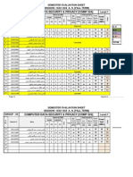 Semester Evaluation Sheet Comp 324